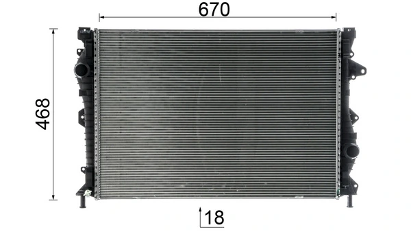 Radiator racire motor