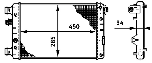 Radiator racire motor