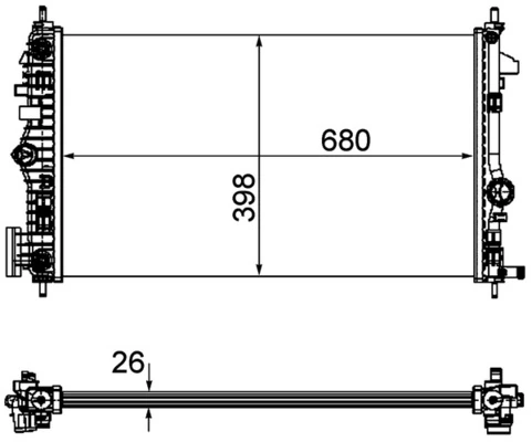 Radiator racire motor