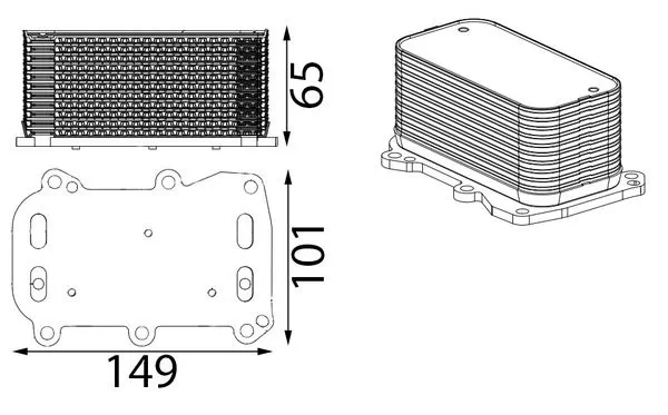Radiator ulei motor