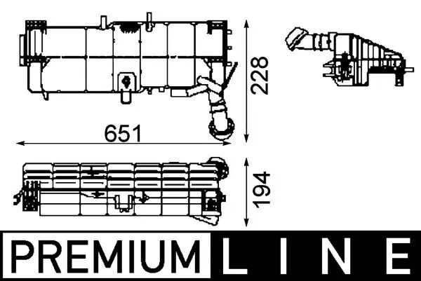 Vas expansiune lichid racire