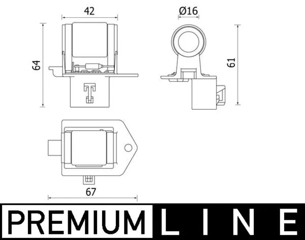 Rezistenta in serie, motor electric (ventilator radiator)