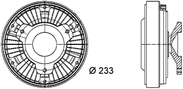 Cupla ventilator radiator