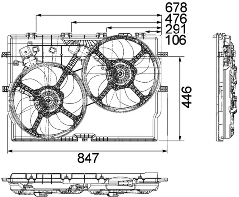 Ventilator radiator racire