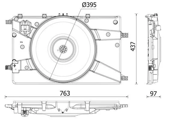 Ventilator radiator racire