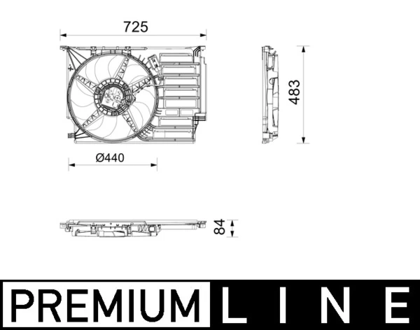 Ventilator, radiator