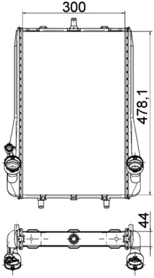 Radiator racire motor