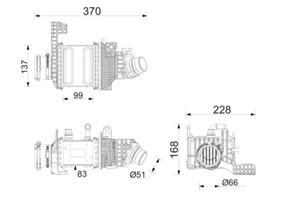 Intercooler, compresor