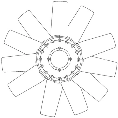 Paleta ventilator racire motor