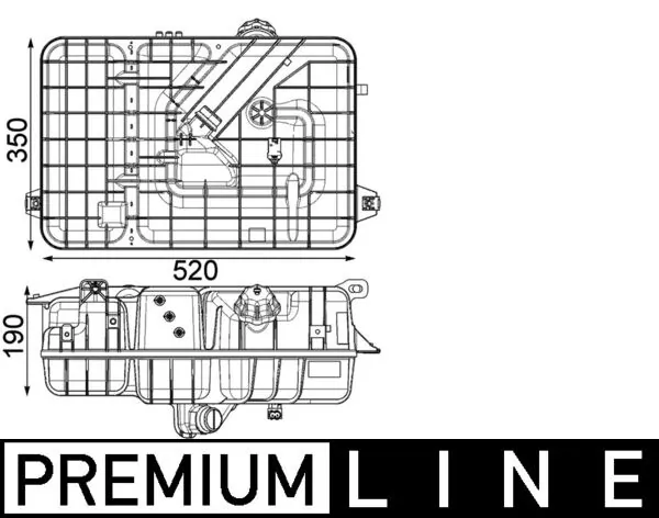 Vas expansiune lichid racire