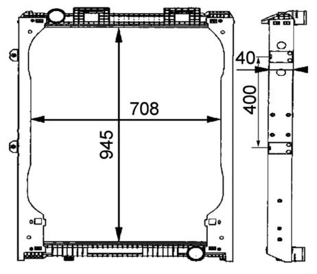 Radiator racire motor