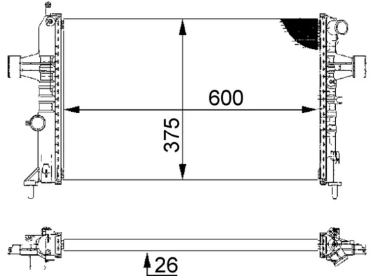 Radiator racire motor