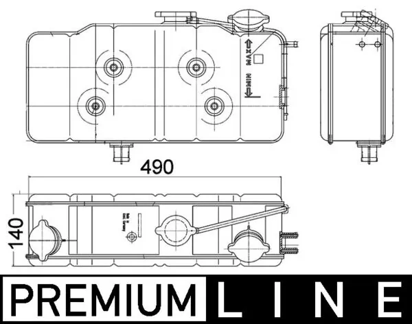 Vas expansiune lichid racire
