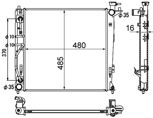 Radiator racire motor