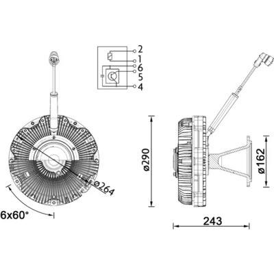 Cupla ventilator radiator