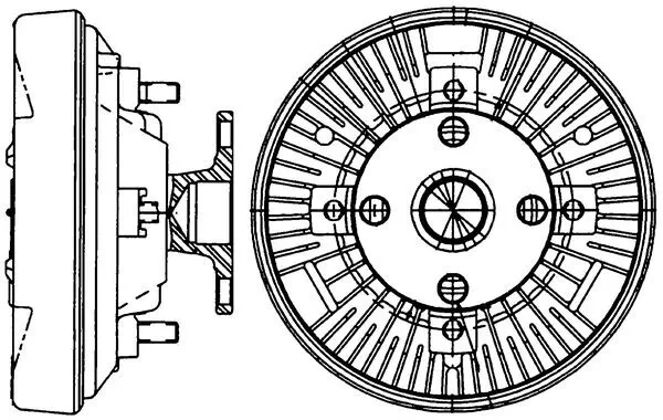 Cupla ventilator radiator