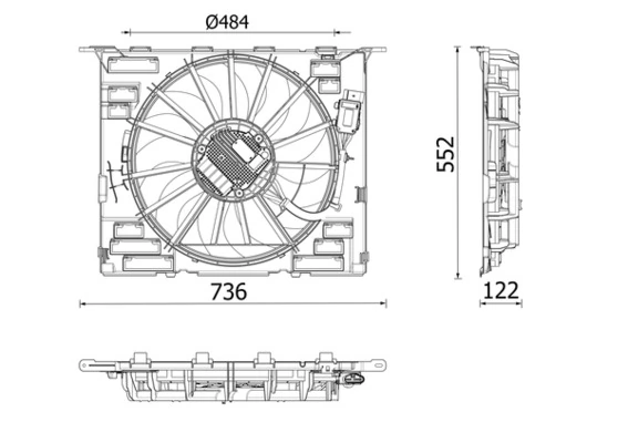 Ventilator radiator racire