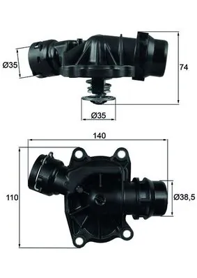 Termostat lichid racire