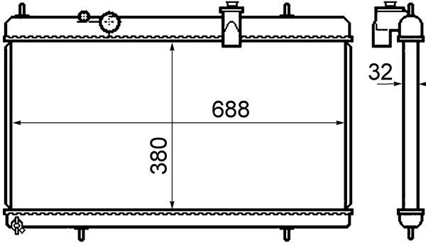 Radiator racire motor