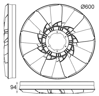 Paleta ventilator racire motor