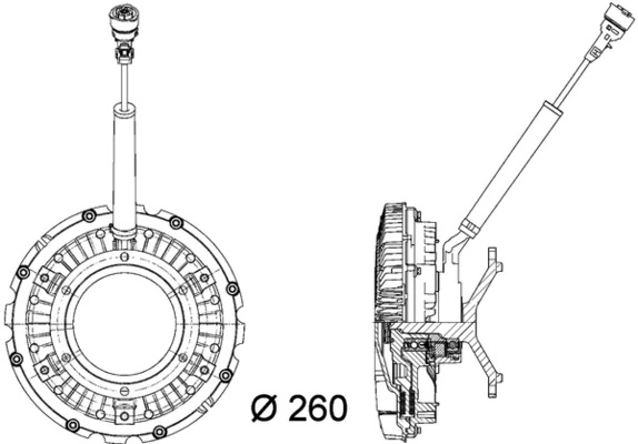 Cupla ventilator radiator