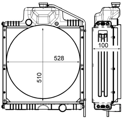 Radiator racire motor