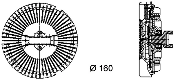 Cupla ventilator radiator
