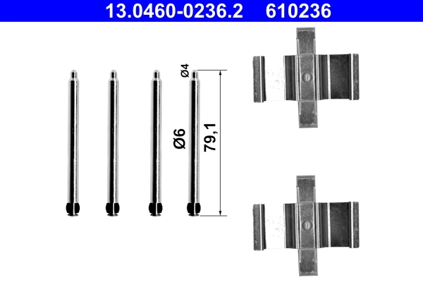 Set accesorii placute frana
