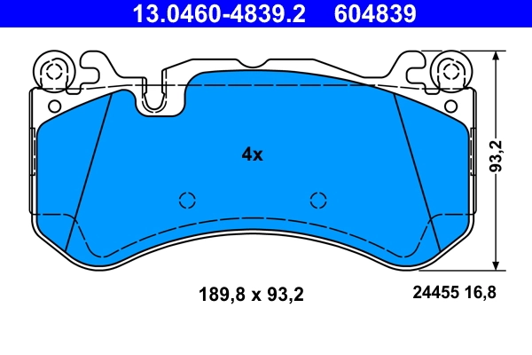 Set placute frana