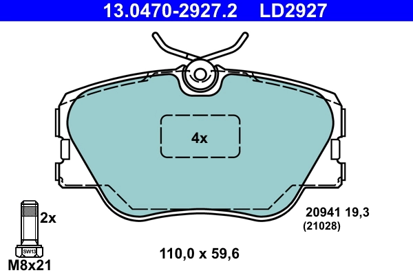 Set placute frana