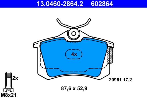 Set placute frana