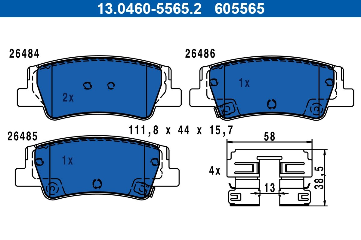 Set placute frana
