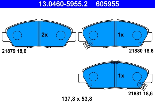 Set placute frana