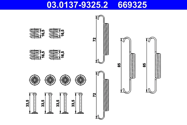 Set accesorii saboti frana
