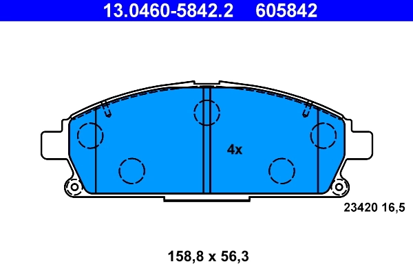 Set placute frana