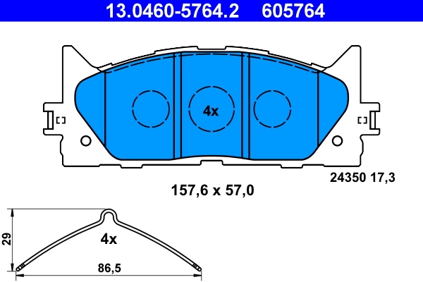 Set placute frana