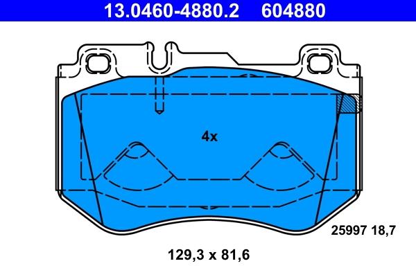 Set placute frana