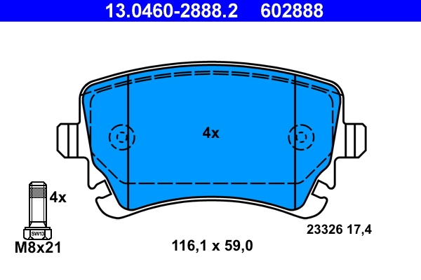 Set placute frana