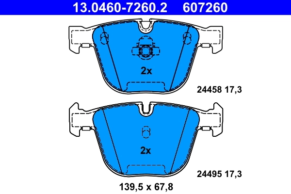 Set placute frana