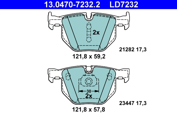 Set placute frana