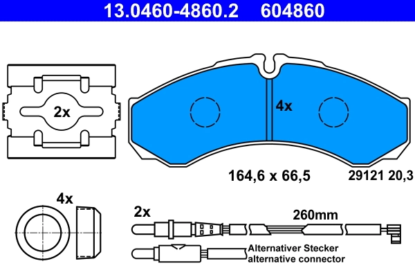 Set placute frana