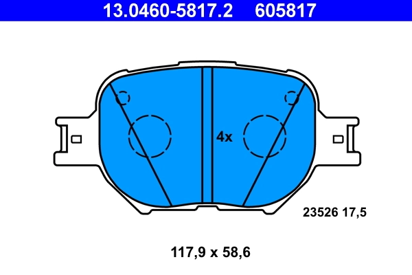 Set placute frana