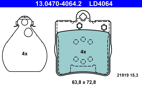 Set placute frana