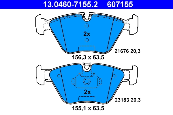 Set placute frana