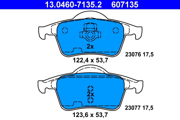 Set placute frana
