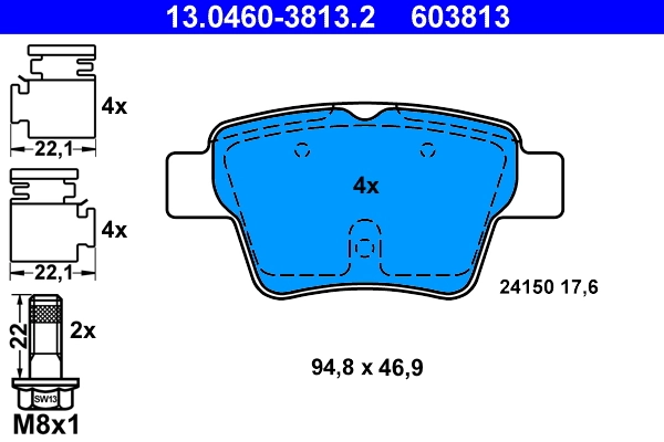 Set placute frana