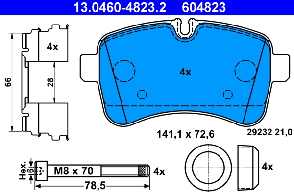 Set placute frana