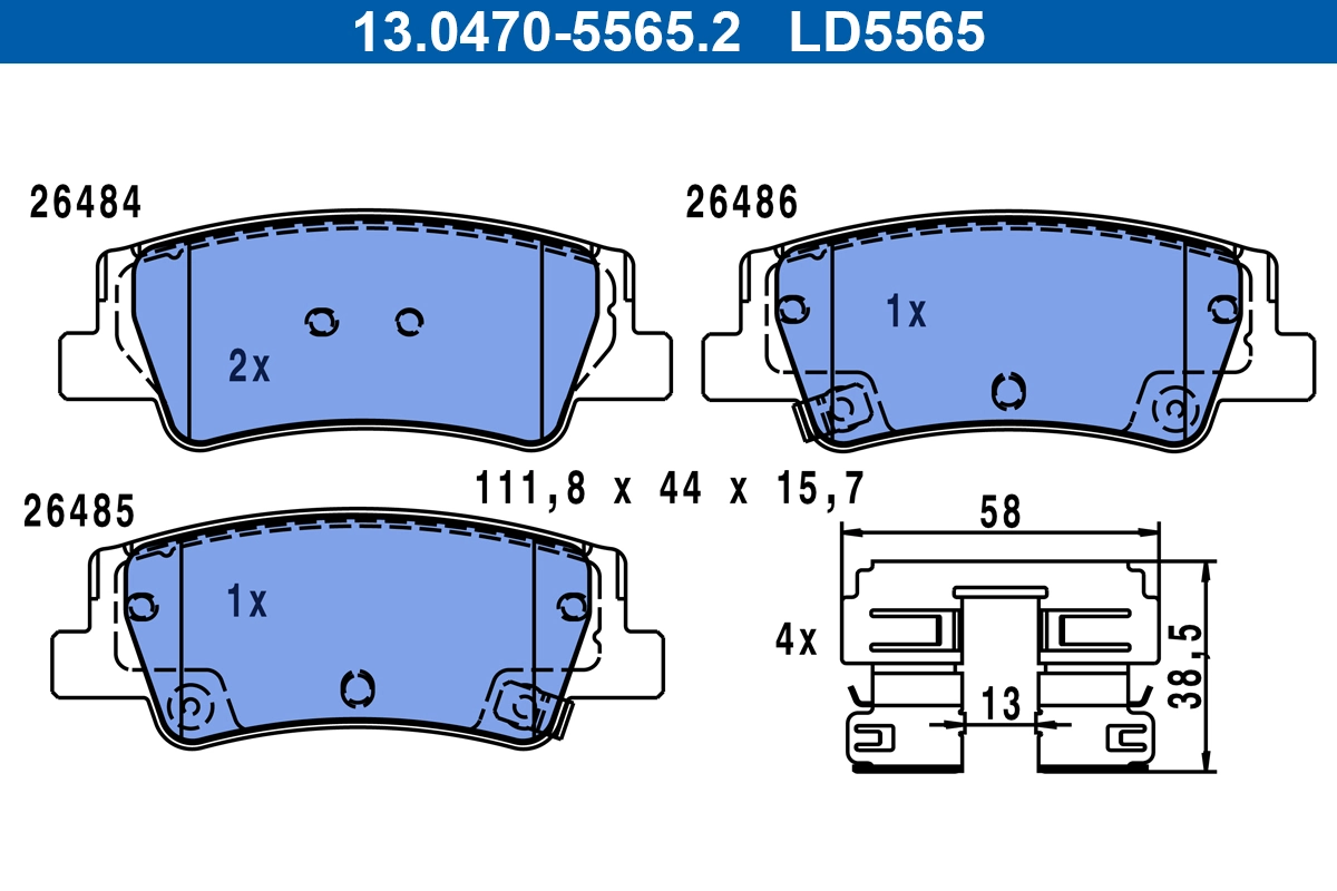 Set placute frana