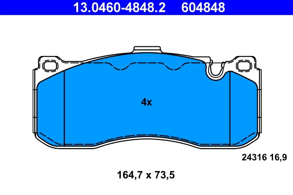 Set placute frana