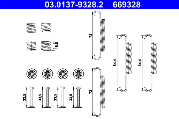Set accesorii saboti frana